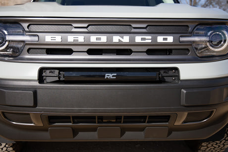 LED Light Kit Bumper Mount 20 Inch Spectrum Single Row Ford Bronco Sport (21-26) Rough Country