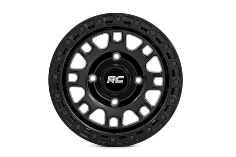 82 Series Wheel UTV Semi Gloss Black 15x7 5x4.5 +10mm Rough Country