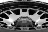 82 Series Wheel One-Piece Machined Semi Gloss Black 17x9 5x4.5 -12mm Rough Country