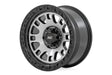 82 Series Wheel One-Piece Machined Semi Gloss Black 17x9 5x5 -12mm Rough Country
