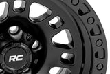 82 Series Wheel One-Piece Semi Gloss Black 18x9 5x5 0mm Rough Country