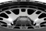 82 Series Wheel One-Piece Machined Semi Gloss Black 18x9 6x5.5 -12mm Rough Country