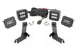 LED Light Kit Ditch Mount 2 Inch Black Pair Spot Chevy Silverado 1500 (99-06)/Tahoe (00-06) Rough Country
