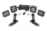 LED Light Kit Ditch Mount 2 Inch Black Pair Spot Chevy Silverado 1500 (99-06)/Tahoe (00-06) Rough Country