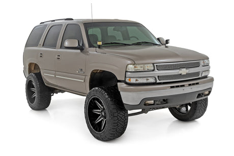 LED Light Kit Ditch Mount 2 Inch Black Pair White DRL Chevy Silverado 1500 (99-06) Rough Country