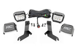 LED Light Kit Ditch Mount 3 Inch OSRAM Wide Chevy Silverado 1500 (99-06)/Tahoe (00-06) Rough Country