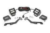 LED Light Kit Ditch Mount 2 Inch Black Pair Flood Ram 1500 2WD/4WD (19-26) Rough Country
