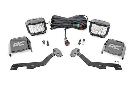 LED Light Kit Ditch Mount 3 Inch OSRAM Wide Ram 1500 2WD/4WD (2019-2026) Rough Country