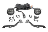 LED Light Kit Ditch Mount Black Series Round 3.5 Inch Amber DRL Ram 1500 (19-26) Rough Country