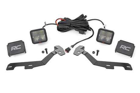 LED Light Kit Ditch Mount 2 Inch Spectrum Pair Spot Ram 1500 (19-26) Rough Country
