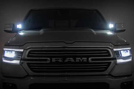 LED Light Kit Ditch Mount 2 Inch Spectrum Pair Spot Ram 1500 (19-26) Rough Country