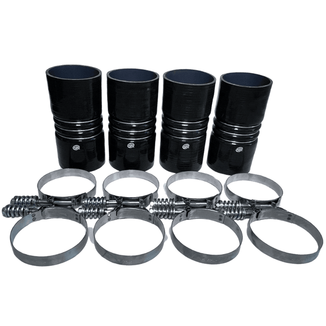 S&B 4"x 8" Intercooler Boot Kit with Clamps (Set of 4) S&B