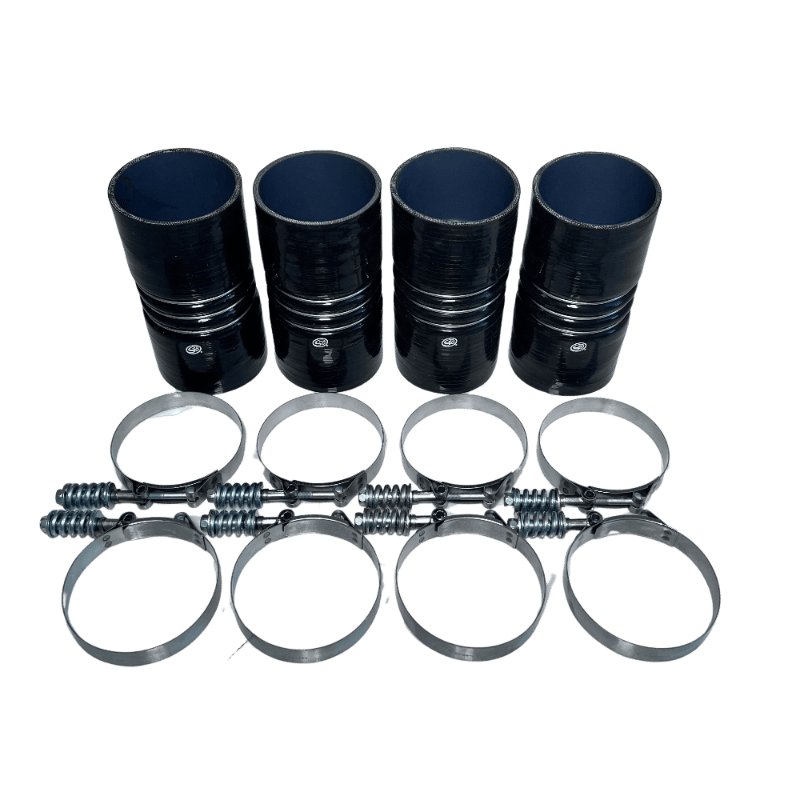 S&B 4"x 8" Intercooler Boot Kit with Clamps (Set of 4) S&B
