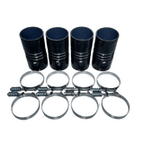 S&B 4"x 8" Intercooler Boot Kit with Clamps (Set of 4) S&B