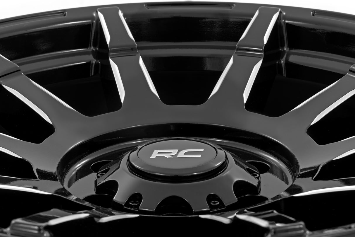 83 Series Wheel One-Piece Gloss Black 20x9 8x180 -12mm Rough Country