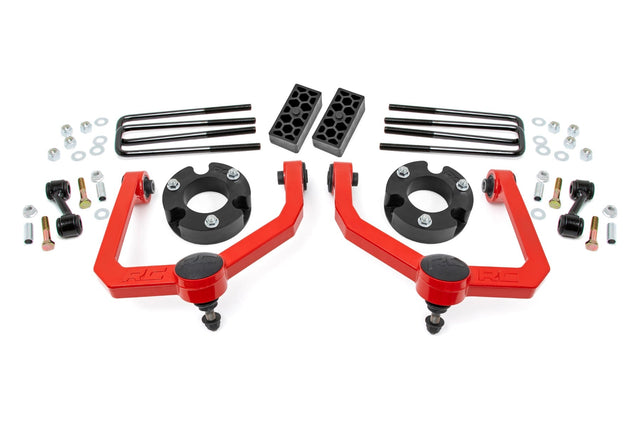 3 Inch Lift Kit Red Nissan Titan 2WD/4WD (2004-2024) Rough Country