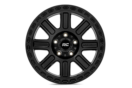84 Series Wheel One-Piece Gloss Black 15x8 5x5.5 -19mm Rough Country