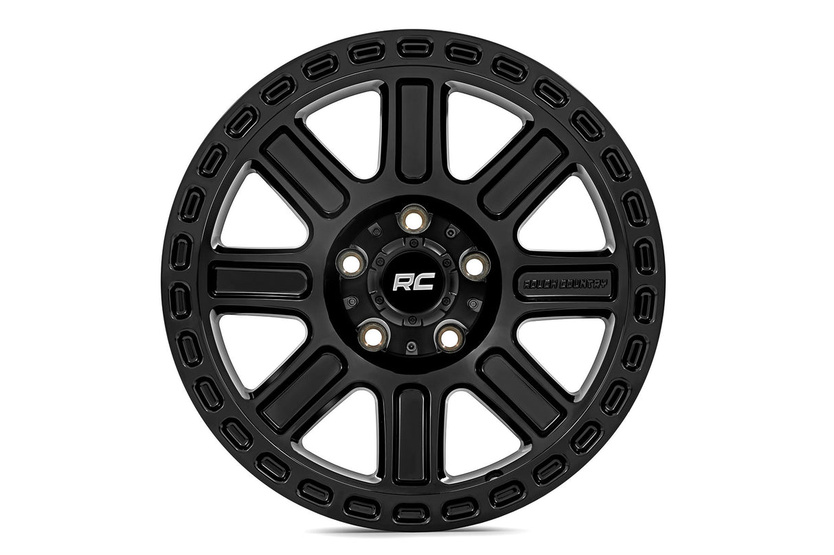 84 Series Wheel Gloss Black 18x8.5 5x5 +0mm Rough Country