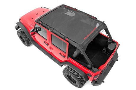 Mesh Bikini Top Plus Black Jeep Wrangler Unlimited 2WD/4WD (2007-2018) Rough Country