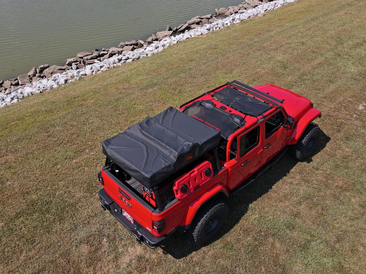Mesh Bikini Top Plus Black Jeep Gladiator JT 4WD (2020-2024) Rough Country