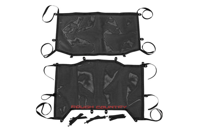 Mesh Bikini Top Plus Black Jeep Wrangler JL (21-23)/Wrangler Unlimited (18-23) Rough Country