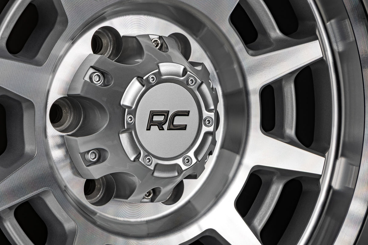 85 Series Wheel Simulated Beadlock Full Machine 17x9 5x4.5 -12mm Rough Country
