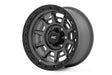 85 Series Wheel Simulated Beadlock Gunmetal Gray/Black 17x9 6x5.5 +25mm Rough Country