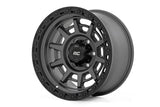 85 Series Wheel Simulated Beadlock Gunmetal Gray/Black 17x9 6x5.5 +25mm Rough Country