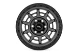 85 Series Wheel Simulated Beadlock Gunmetal Gray/Black 17x9 6x5.5 +25mm Rough Country