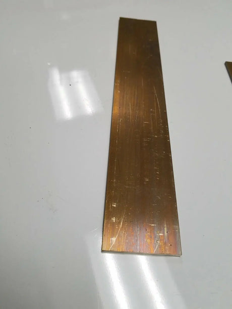 1/8" x 2" C360 BRASS FLAT BAR 12" long Solid .125" Plate Mill Stock H02 Unbranded