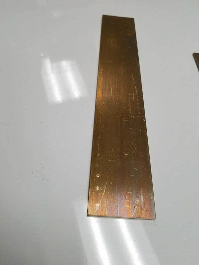 1/8" x 2" C360 BRASS FLAT BAR 12" long Solid .125" Plate Mill Stock H02 Unbranded