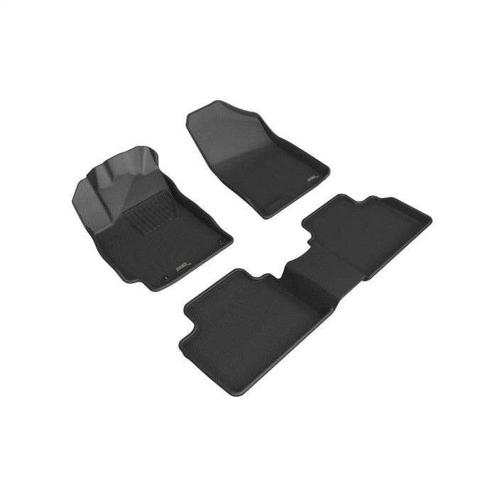 3D MAXpider 2021-2025 Hyundai Elantra Kagu Full Set Floormat - Black