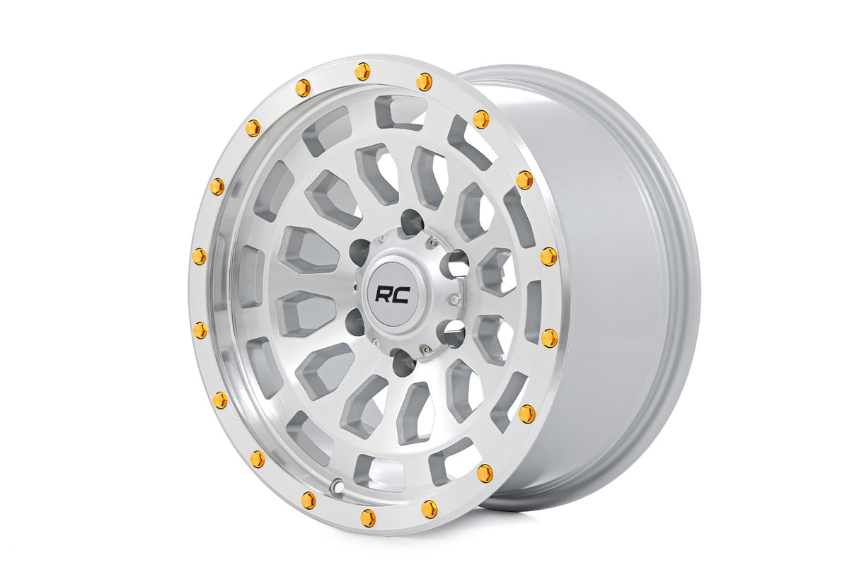 87 Series Wheel Simulated Beadlock Full Machine 17x8.5 5x5 +0mm Rough Country