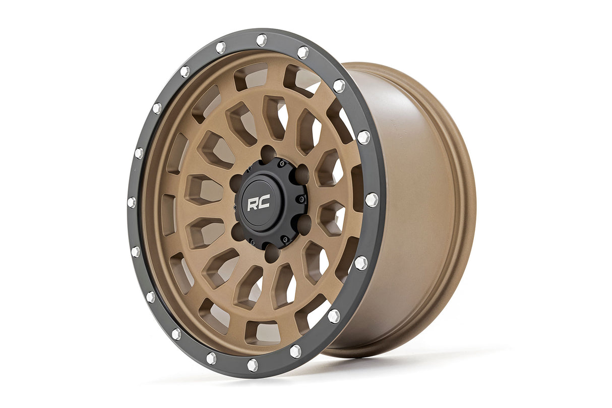87 Series Wheel Simulated Beadlock Bronze/Black 17x8.5 5x5 +0mm Rough Country