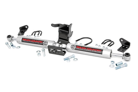 N3 Steering Stabilizer Dual 2.5-8 Inch Lift Jeep Gladiator JT/Wrangler JL (18-26) Rough Country