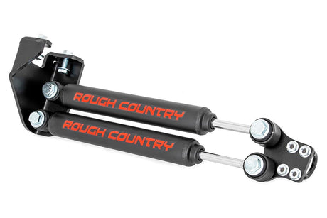 Dual Steering Stabilizer 4-6.5 Inch Lift Jeep Wrangler YJ 4WD (1987-1995) Rough Country
