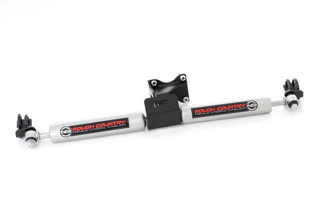 N3 Steering Stabilizer Dual 2-8 Inch Lift Jeep Wrangler JK/Wrangler Unlimited (07-18) Rough Country