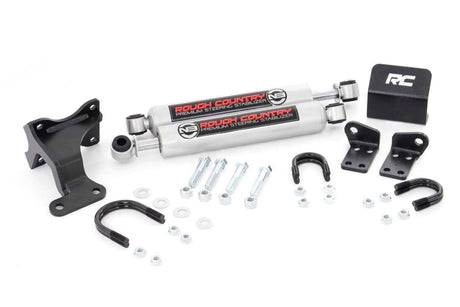 N3 Steering Stabilizer Dual 2-8 Inch Lift Jeep Wrangler JK/Wrangler Unlimited (07-18) Rough Country