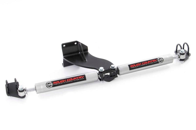 N3 Steering Stabilizer Dual 2.5-8 Inch Lift Ram 2500 (14-26)/3500 (13-26) Rough Country