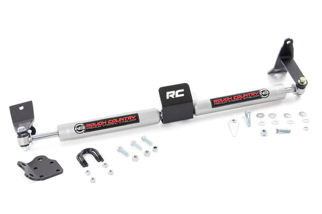 N3 Steering Stabilizer Dual 2-8 Inch Lift Ram 2500 (10-13)/3500 (10-12) Rough Country