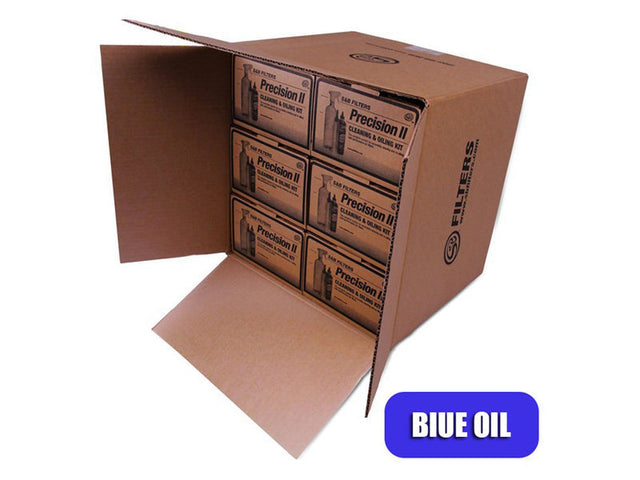 S&B Filters Precision II Cleaning and Oil Service Kit, Blue Oil, 6 Pack S&B Filters