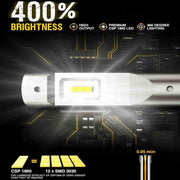 880 LED Fog Light Bulbs 10W 6000LM 6000K for Honda Civic (2016-2022), Toyota Corolla (2018-2022), and More | 2 Bulbs Flashark