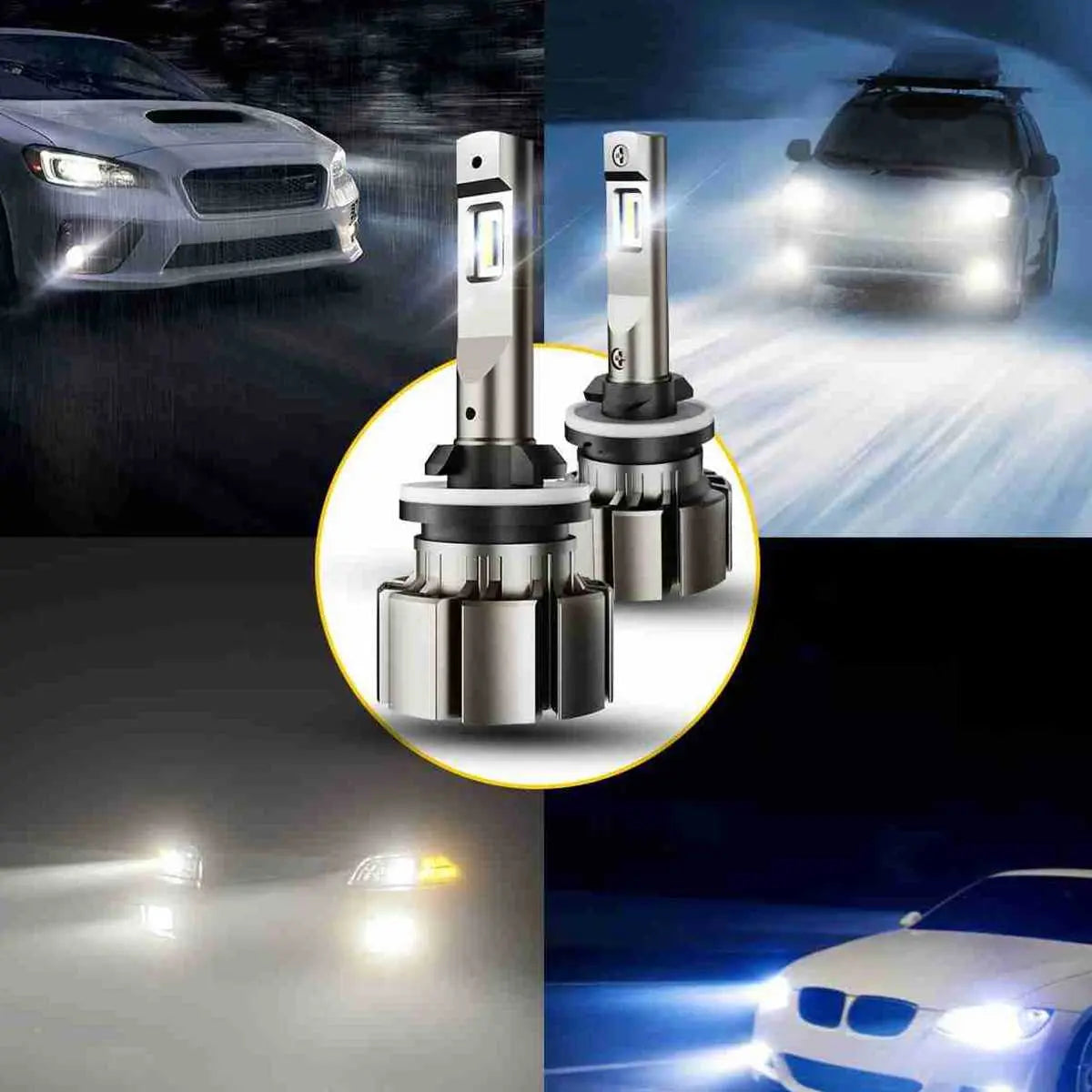 880 LED Fog Light Bulbs 10W 6000LM 6000K for Honda Civic (2016-2022), Toyota Corolla (2018-2022), and More | 2 Bulbs