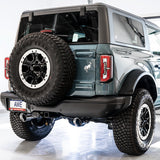 AWE Tuning 0FG Dual Rear Exit Exhaust with Chrome Silver Tips and BashGuard | 2021+ Ford Bronco