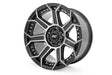 89 Series Wheel One-Piece Black Machined Gun Metal 17x9 6x5.5 -12mm Rough Country