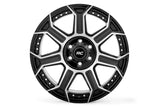 89 Series Wheel One-Piece Black Machined Gunmetal 20x9 6x5.5 +18mm Rough Country