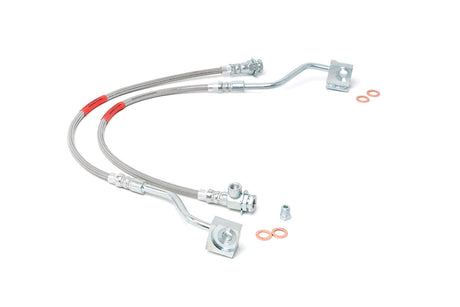 Brake Lines Stainless FR 4-6 Inch Lift Ford Bronco/F-150 4WD (1980-1996) Rough Country