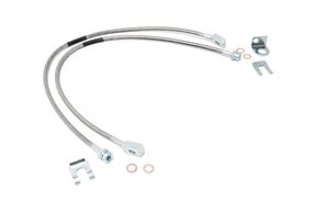 Brake Lines Stainless FR 4-6 Inch Lift Jeep Cherokee XJ/Wrangler TJ/Wrangler Unlimited Rough Country