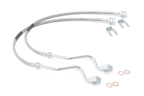 Brake Lines Stainless FR 4-8 Inch Lift Ford F-250/F-350 Super Duty (99-04) Rough Country