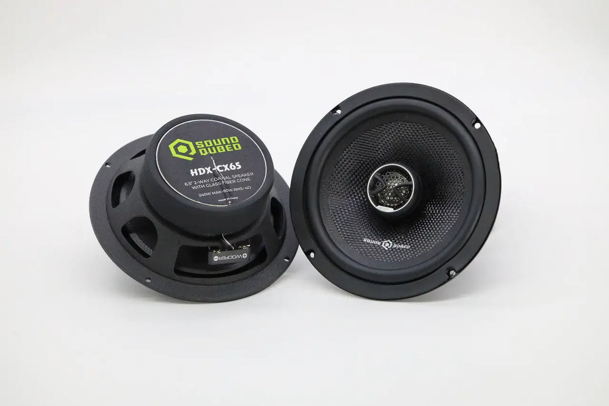 SoundQubed HDX Series 6.5-Inch Coaxial 2-Way Speakers